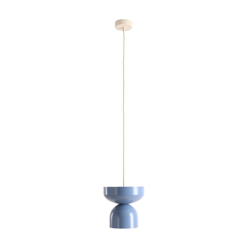 Hängeleuchte Api LED Pendelleuchte dimmbar blau Metall Ø30cm 200cm Abhängung - 5904798658946