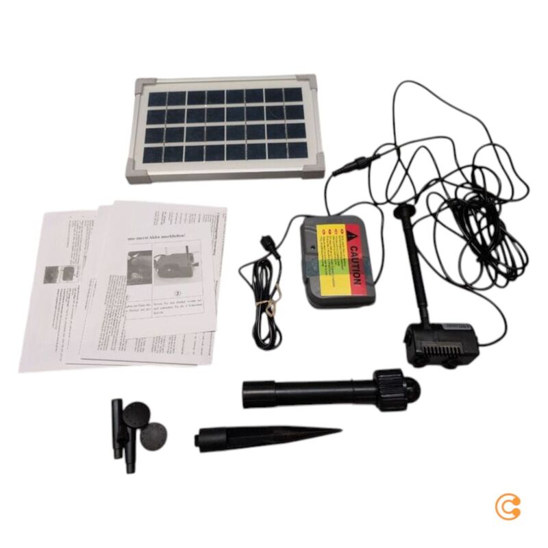 Esotec Solar-Pumpenset Rimini Plus mit Akkuspeicher 175l/h für Gartenteich 0,60m - 4260057862990