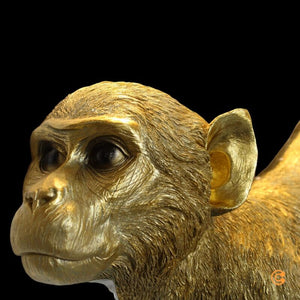 KARE Bodenleuchte Stehlampe Monkey Dance gold Kunstharz Lampe SIEHE TEXT/FOTOS
