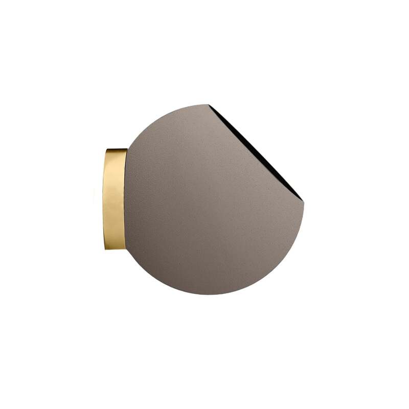 AYTM Wandblumentopf Globe Ø17cm grau-braun Aluminium Edelstahl für Innen Außen - 5704444085153