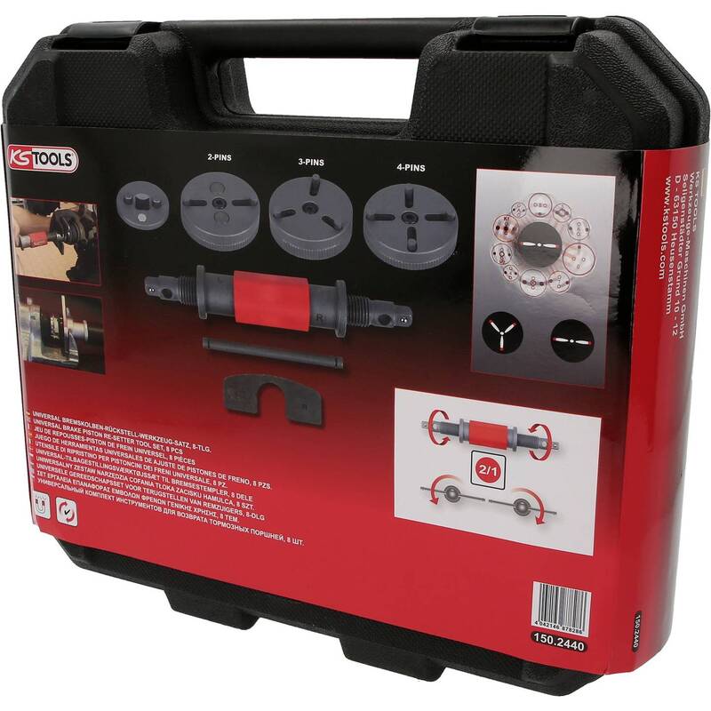 KS Tools Bremskolben Werkzeug Satz Rücksteller Universal Set Adapter Bremse - 4042146878286