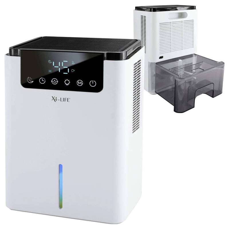 X4-LIFE Modell 4 Elektrischer Luftentfeuchter 700 ml/Tag für 20 m² schwarz - 4250679509014