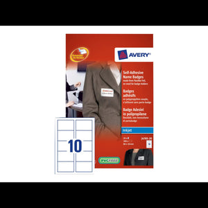B-Ware AVERY ZWECKFORM Namensschild selbstklebend 200 St. Polypropylen 50x80mm weiß