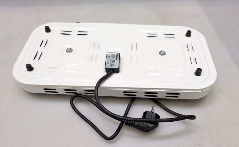 Tristar Doppel-Kochplatte Elektrokochplatte 1000W 1500W tragbar weiß kompakt - 8713016062451