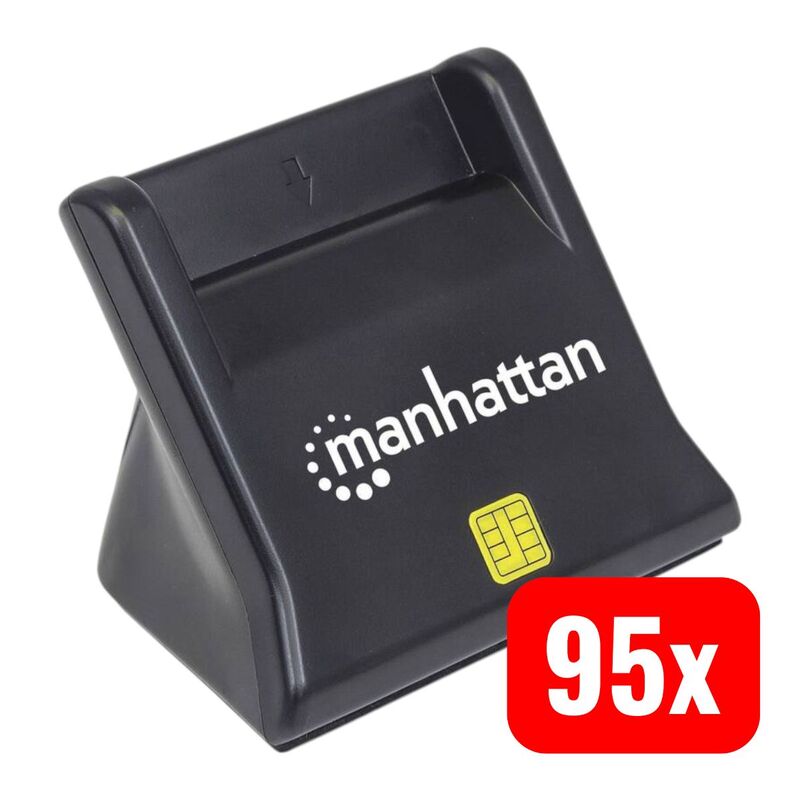 Manhattan Chipkartenleser USB-Smartcard SIM Kartenlesegerät kompakt Lesegerät - 0766623102025