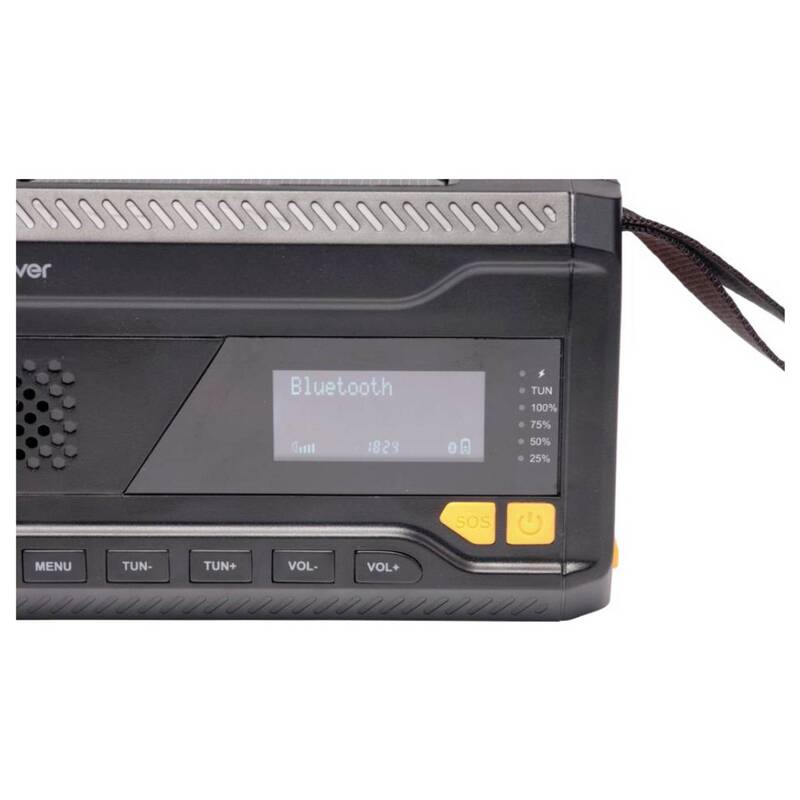 Denver Radio Empfänger Akku Radio Schwarz DAB Plus UKW Powerbank Bluetooth - 5706751088483
