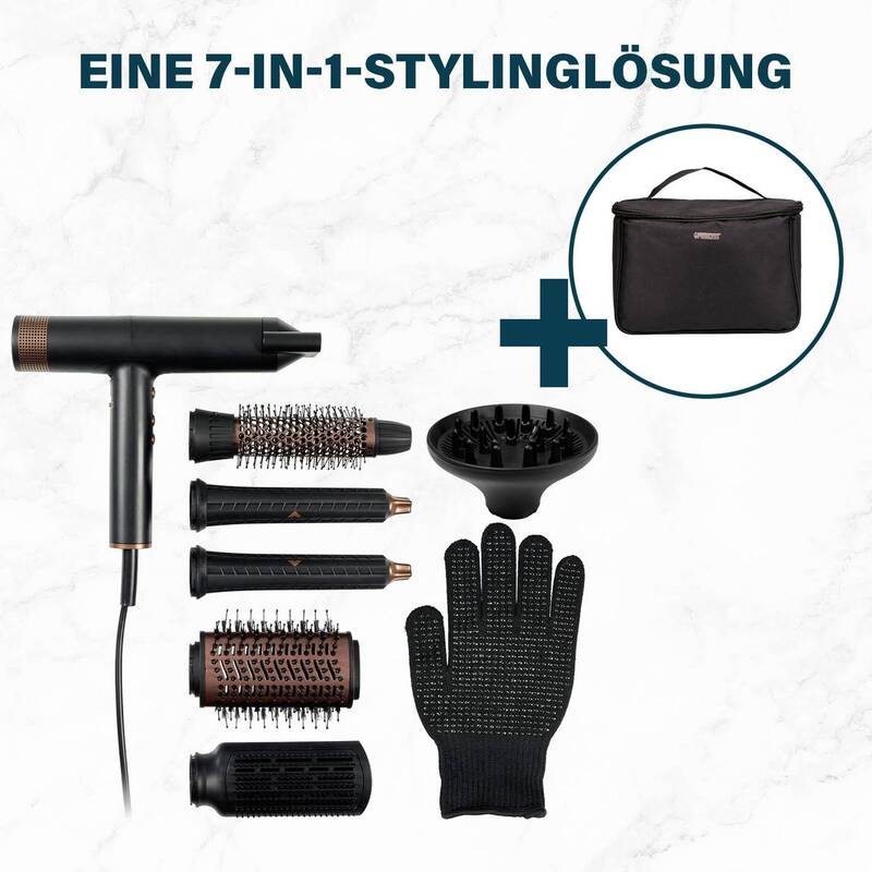 Princess Profi-Airstyler Haartrockner Föhn Haarstyler Schwarz - 8712836997707
