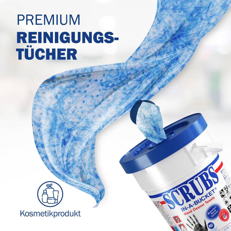 Scrubs Handreinigungstuch Reinigungstücher 72 Tücher im Eimer hochwirksam - 4019114422727