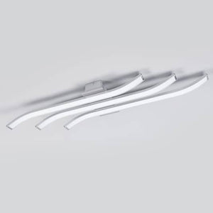B-Ware Euluna LED-Deckenlampe Largo Deckenlampe Deko-Deckenlicht LED 3-flg 83 cm alu