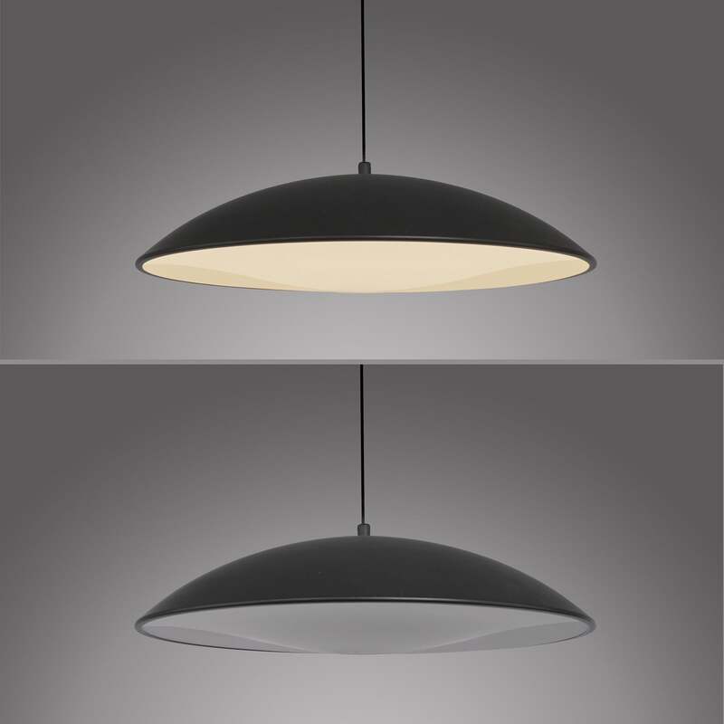 SCHÖNER WOHNEN-Kollektion Hängeleuchte LENTE LED Pendelleuchte dimmbar schwarz - 4043689017965