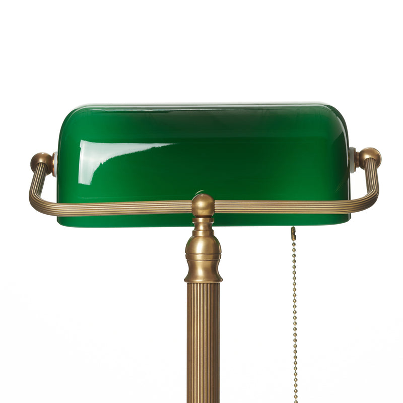 Berliner Messinglampen Bankerleuchte JIVAN LED Tischlampe Lampe grün messing - 4043783308600