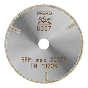 B-Ware PFERD Trennscheibe Schneidscheibe Diamant D1A1R 75-2-10 D357 GFK CFK Keramik
