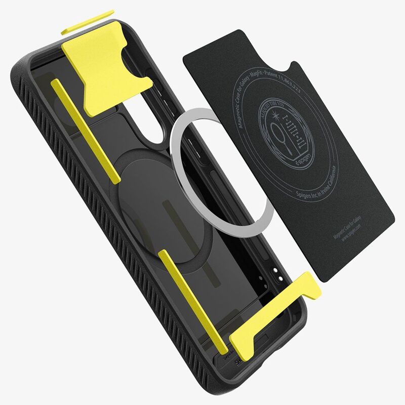 Spigen Rugged Armor Hülle MagSafe für Samsung Galaxy S25 Schutzhülle schwarz - 8809971238298
