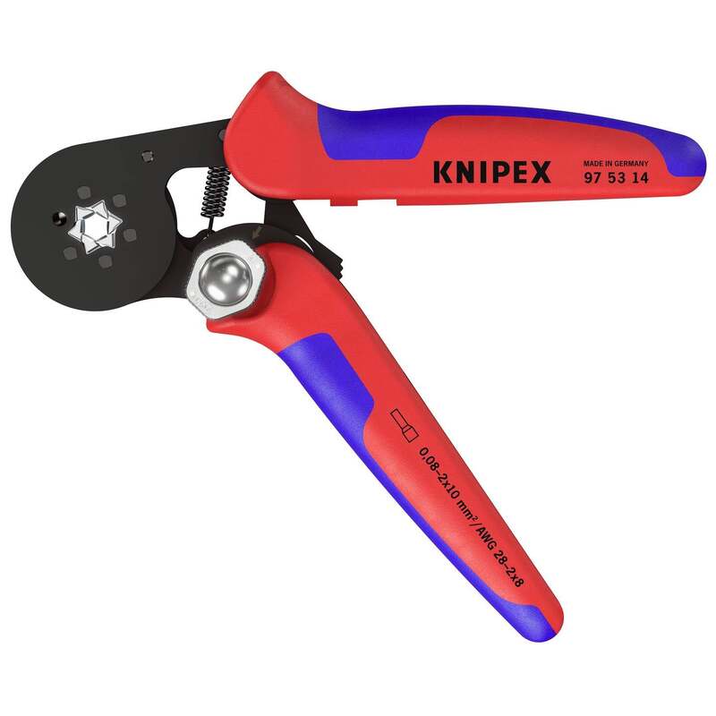 Knipex Crimpzange Aderendhülsen 0,08 bis 16 mm² Crimpwerkzeug 180mm brüniert - 4003773041474