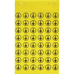 B-Ware Weidmüller Kabeletikett Gerätemarkierung Symbolpack 480 Etiketten Gelb 1 Stück