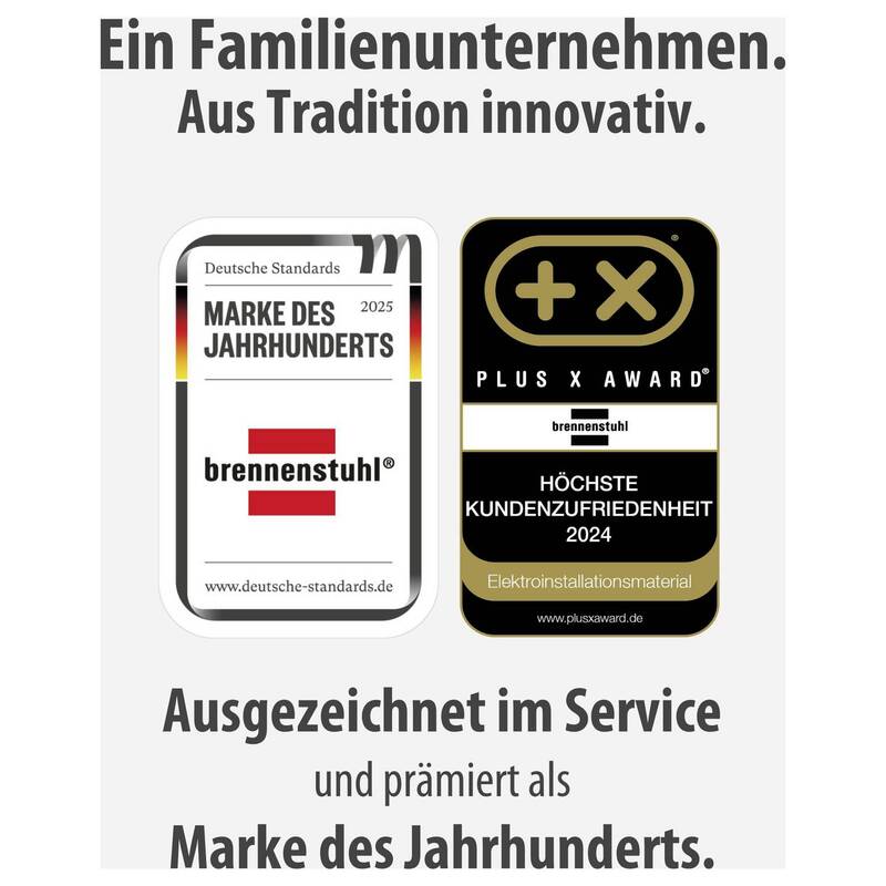 Brennenstuhl Secure-Tec 19.500A Master/Slave Steckdosenleiste 8-fach Anthrazit - 4007123611867