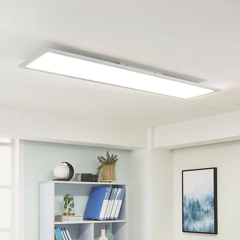 Arcchio LED Panel Deckenleuchte Leuchte Lysander silber dimmbar CCT 119 cm 50 W - 4251096540864