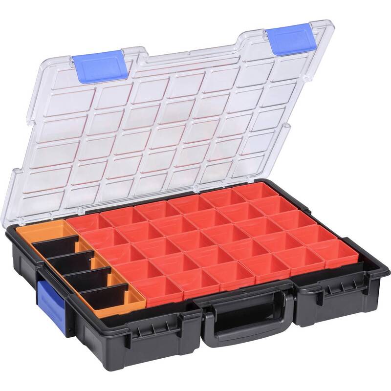 Allit Sortimentskoffer EuroPlus Pro K44/36 Werkzeugkoffer 36 Fächer schwarz - 4005187542509