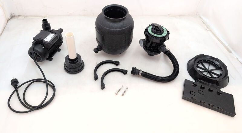 TOOLCRAFT Sandfilteranlage 7900l/h Wasserpumpe Poolpumpe 220V 250W IPX5 32mm - 4064161476001