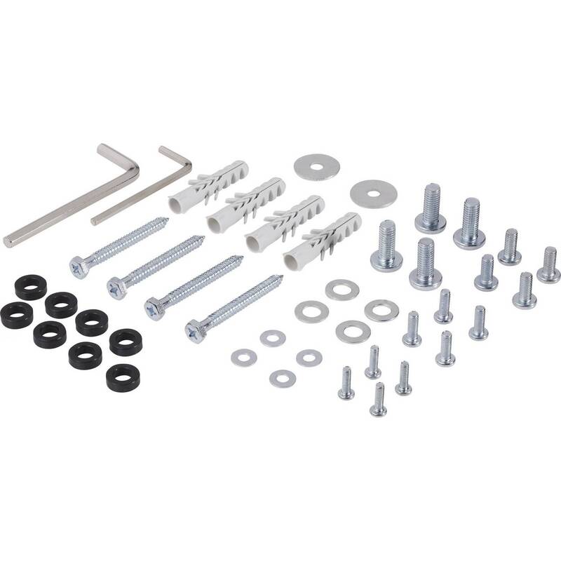 SPEAKA TV-Deckenhalterung 43-94cm neigbar schwenkbar max. 20kg schwarz/silber - 4016138841794