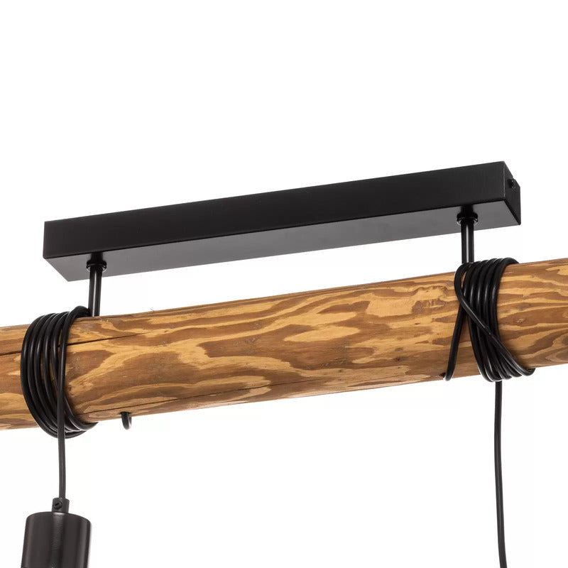 Deckenleuchte Karou, 6-flammig kiefer Deckenlampe Pendellampe Pendelleuchte E27 - 5904496510973