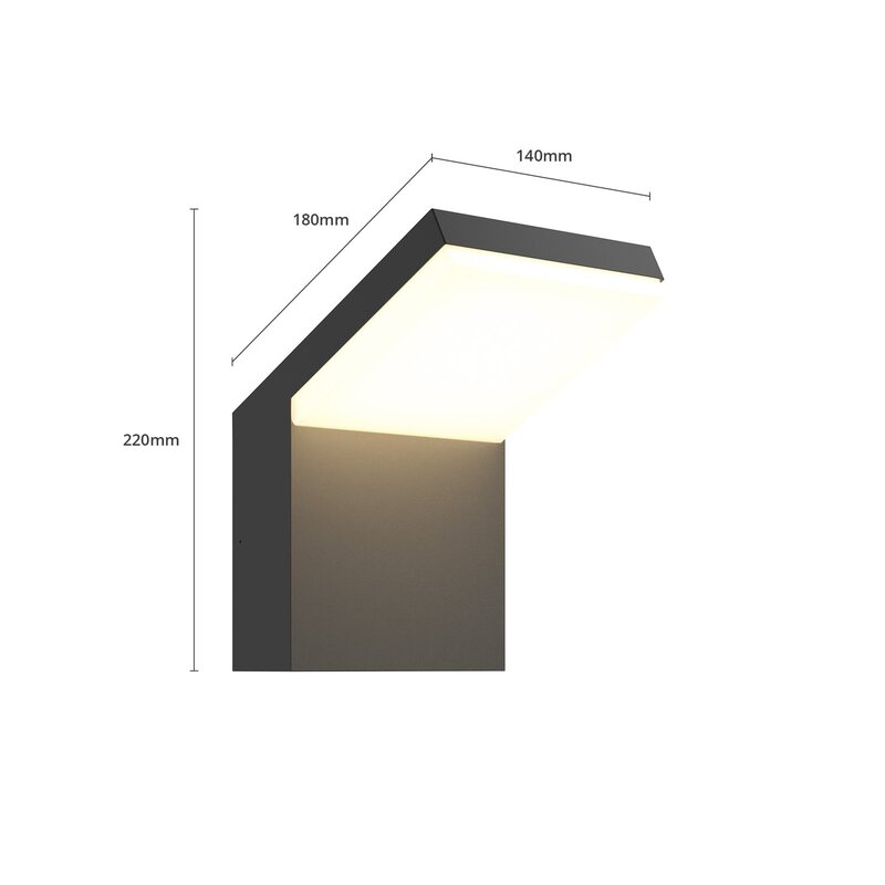 Arcchio LED-AußenWandleuchte Yolena Terrassenleuchte Gartenleuchte Wandleucht717 - 4251096536010
