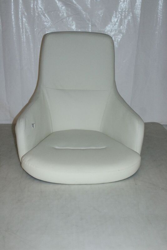 hjh OFFICE Loungechair Relaxsessel Bürostuhl Kunstleder cremeweiß SHAKE 300 - 4260284086671