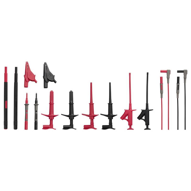 Voltcraft Messleitungs-Set MLSet-100 Krokoklemmen Prüfspitze 4mm 1,2m Rot - 4064161503592