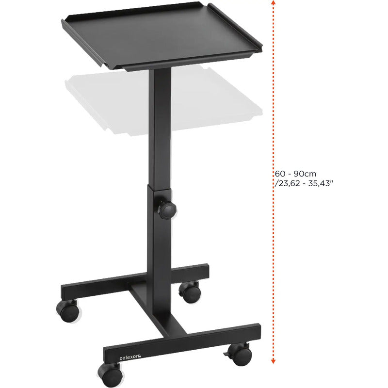 Celexon Projektionstisch höhenverstellbar 60-90cm stabil schwarz 38x38cm Ständer - 4260094731952