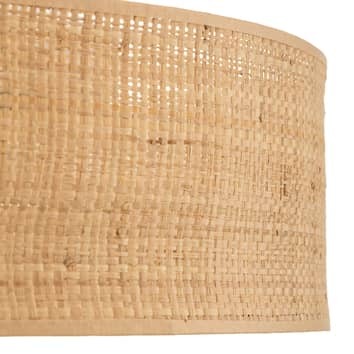 Euluna Deckenleuchte Leano Deckenlampe Deckenlicht Leuchte beige rund aus Rattan - 5902693774884