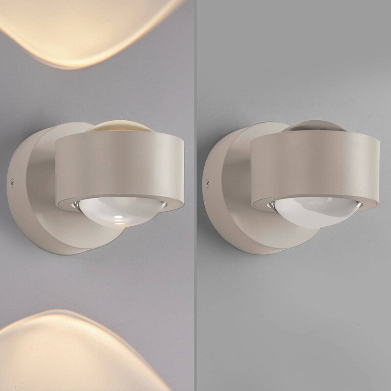 Schöner Wohnen Wandleuchte Chia LED Wandlampe warmweiß 3000K sandfarben 93x125mm - 4043689016791