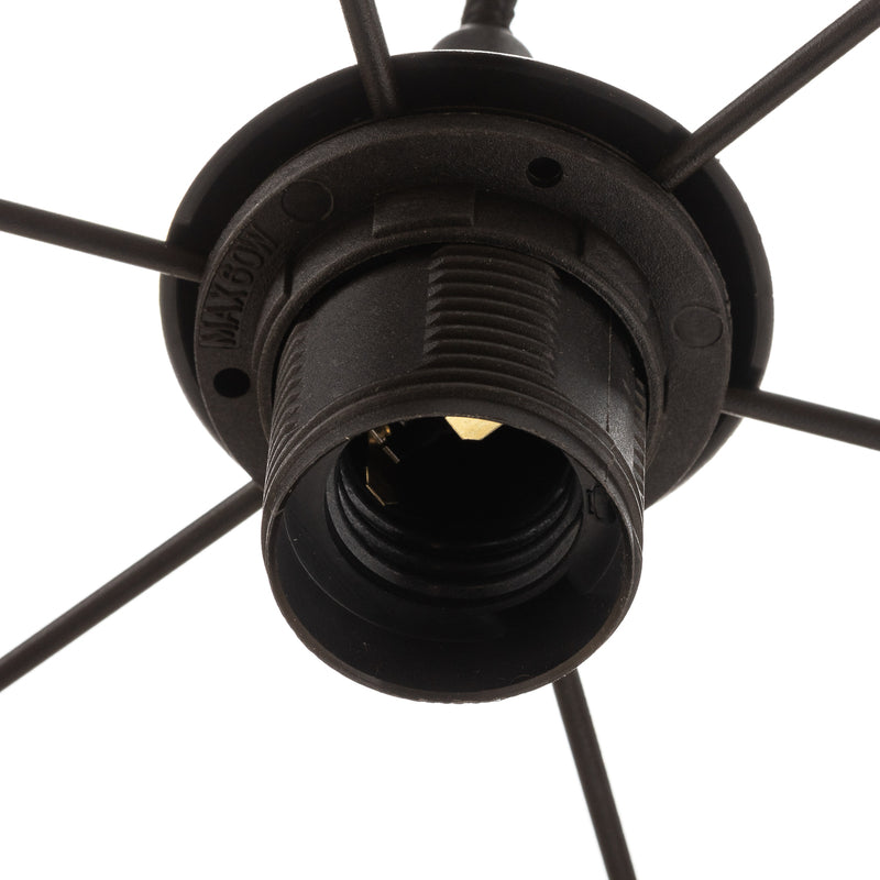 Euluna Hängeleuchte Dorina Deckenlampe Pendelleuchte E27 schwarz gold Ø 60cm596 - 5902751349139