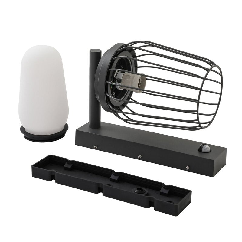 Lucande Außenwandleuchte Chandan Sensor 30 cm Aluminium Wandlampe Lampe Leuchte - 4251911764314