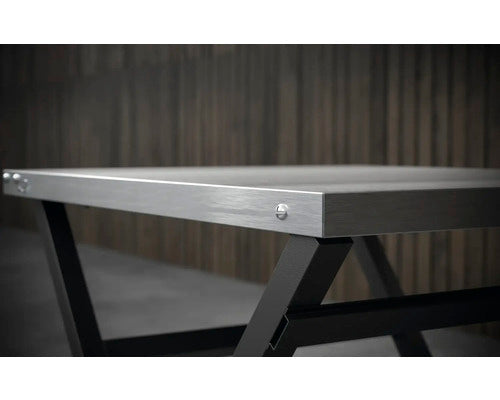 Tenneker Pizza Ofen Klapptisch Grilltisch Ablagetisch Edelstahl schwarz silber - 4306516021024