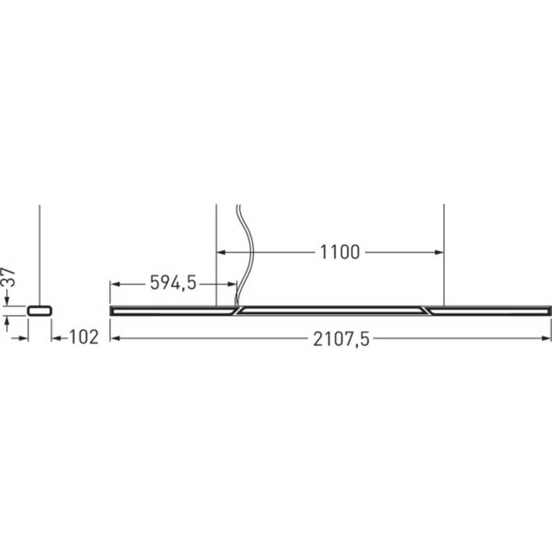 Trilux LED Pendelleuchte Hängeleuchte Deckenleuchte Esszimmer Lampe Weiß Stahl - 4018242388936