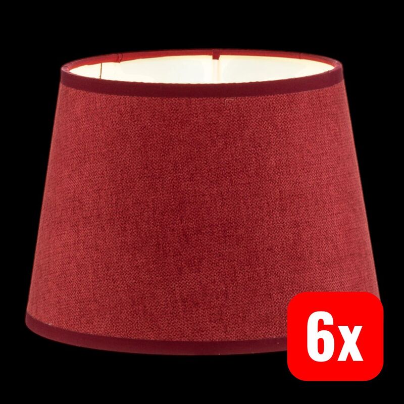DUOLLA Lampenschirm Classic S gewebt rot Leuchte Lampe stilvoll Made in Europe - 5903689186810