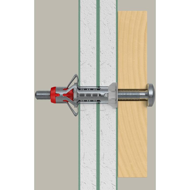 Fischer Hohlraumdübel DuoHM 6x55mm Kunststoffdübel 25 Stück für Gipsbauplatten - 4048962524000