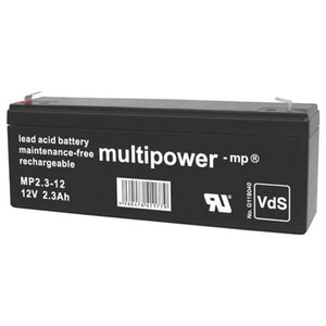 B-Ware Multipower Bleiakku MP2,3-12 12V 2,3Ah AGM wartungsfrei VdS zugelassen