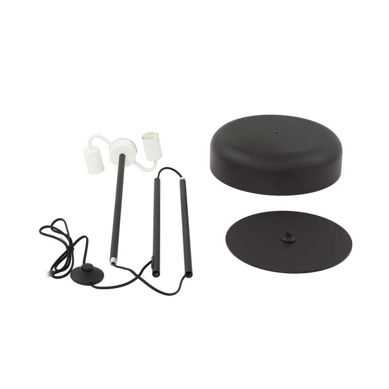 Lindby Stehleuchte Edion schwarz Metall moderne Beleuchtung für Wohnzimmer - 4251911785807