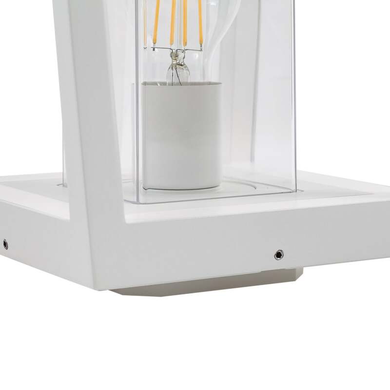 Lucande Sockelleuchte Dunia LED Gartenlampe Außenleuchte dimmbar weiß IP54 24cm - 4251911798074