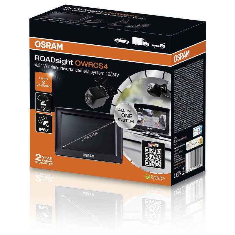 OSRAM Dashcam Dual-Kamera 110° Sichtfeld Autokamera Sicherheitssystem 213g - 4062172412285