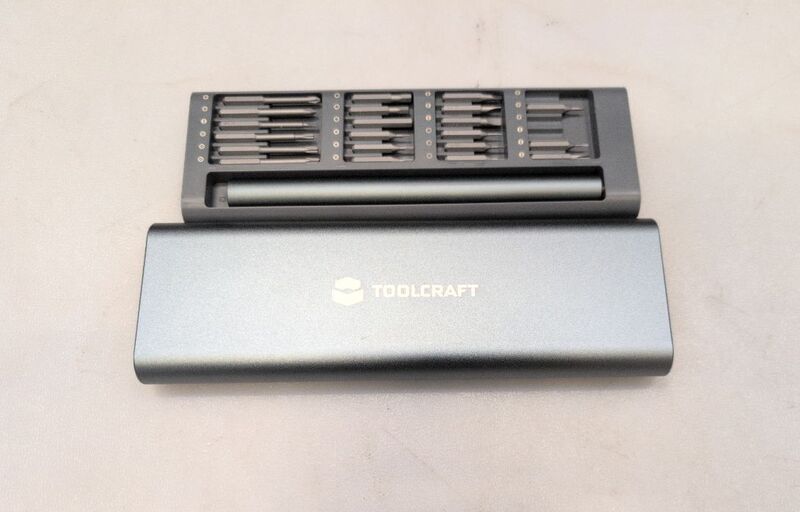 TOOLCRAFT E-Schraubendreher Set 62 Tlg 3.7V Lithium inkl. Ladekabel und Box - 4064161325576