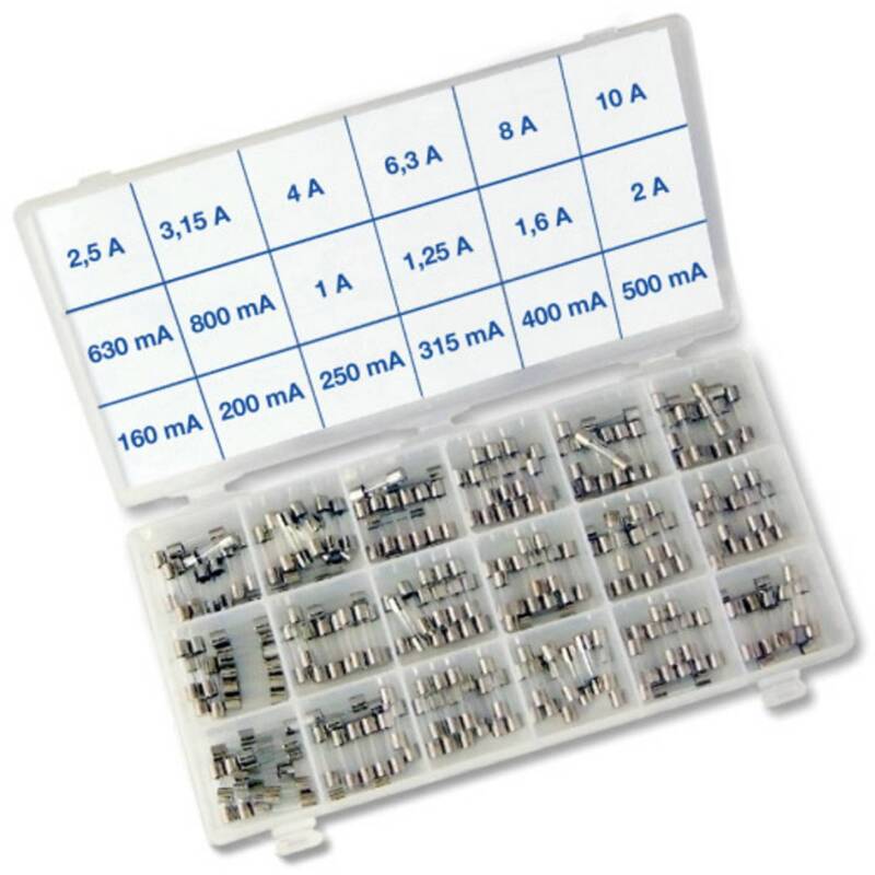 PÜSCHEL 180 Feinsicherungen träge 5x20mm SORTI18TB transparent - 4064161272887