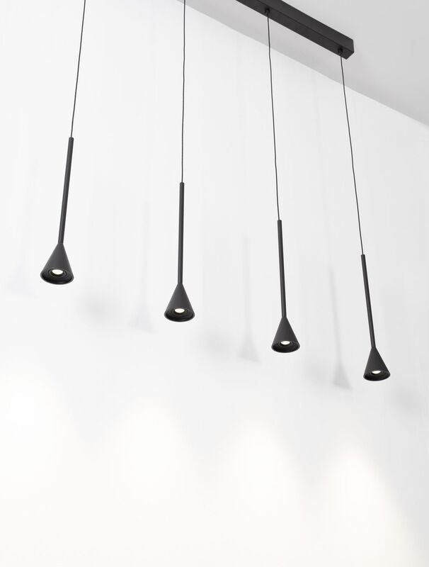 Nova Luce Pendelleuchte Hängeleuchte NET LED Schwarz Dimmbar 110cm SIEHE TEXT - 5212017445315