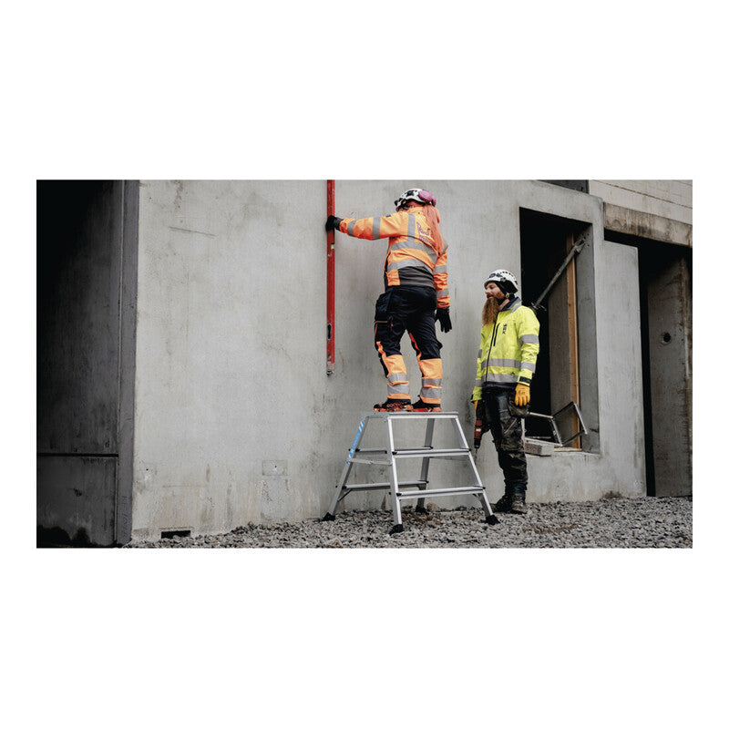 Zarges XLstep Arbeitspodest Podest breit 2x3 Stufen 150kg 0,74m Höhe 600x300mm - 4003866414109