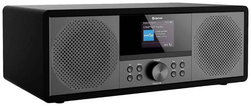 Denver MIR-270B Internet CD-Radio Internet DAB+ UKW AUX Bluetooth CD USB WLAN - 5706751063145