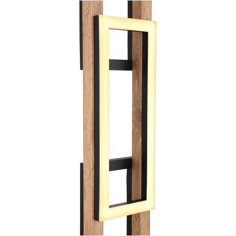 Globo Stehlampe Standlampe LED Illa Holzdesign schwarz MDF Holz Metall Schal176 - 9007371439058