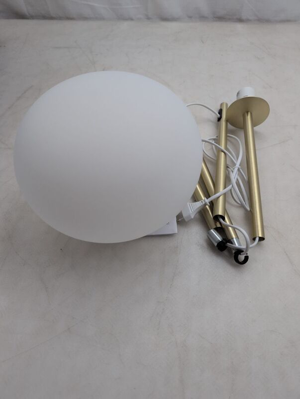 Nordlux Stehleuchte Alton Lampe Messing LED E27 150cm Leuchte elegant weiß 28cm - 5704924001086