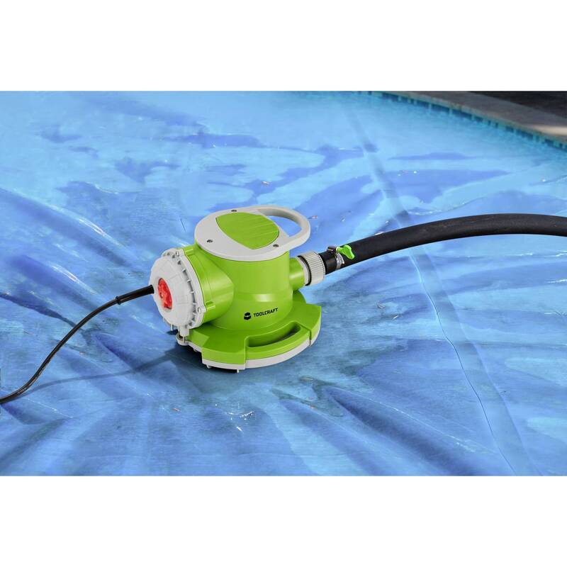 Toolcraft Tauchpumpe Flachsaugende Pumpe 7000l/h 7m IPX8 Gartenpumpe 400W - 4064161310190