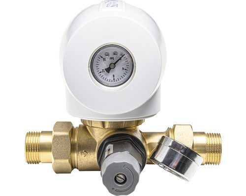 AQMOS Rückspülfilter Wasserfilter 1" manuell Rückspülbar Druckminderer 420x185mm - 4872313136082
